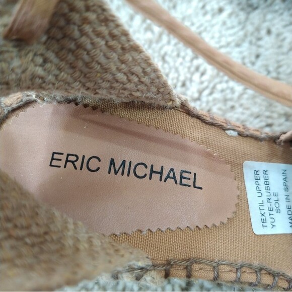 Eric Michael Espadrille Wrap Sandal Boho Ribbon Sequin Size EU 40 9 1/2 - Picture 10 of 12